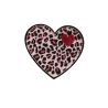 Patch Ecusson Thermocollant Coeur Léopard 4,50 x 5 cm