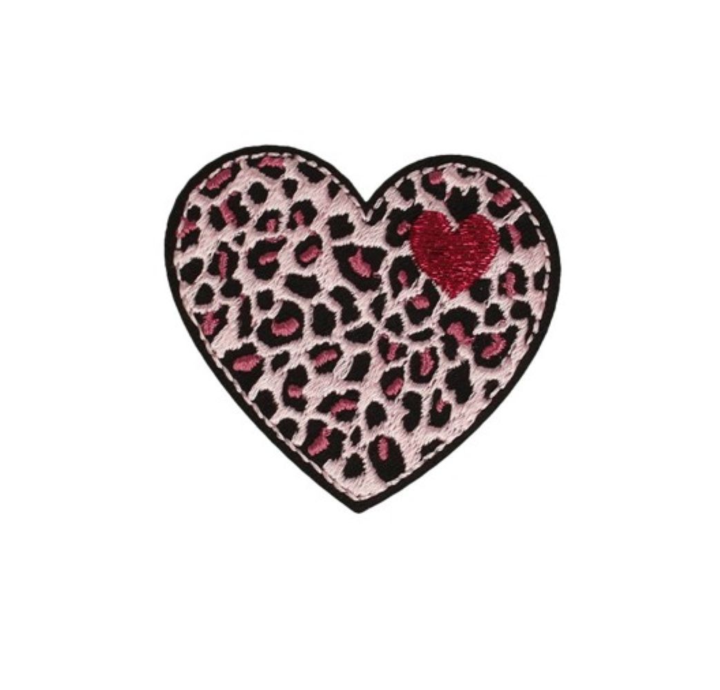 Patch Thermocollant En Forme De Cœur Léopard - 4,5 X 5 Cm, Facile à Appliquer Au Fer à Repasser Pour Customiser Vêtements