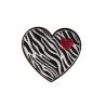 Patch Ecusson Thermocollant Coeur Léopard 4,50 x 5 cm
