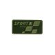 Patch Ecusson Thermocollant Sport Racing Coloris Vert 4 x 8,50 cm
