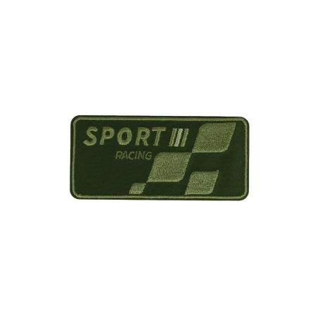 Patch Ecusson Thermocollant Sport Racing Coloris Vert 4 x 8,50 cm