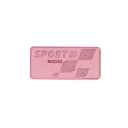 Patch Ecusson Thermocollant Sport Racing Coloris Rose 4 x 8,50 cm