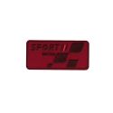 Patch Ecusson Thermocollant Sport Racing Coloris Vert 4 x 8,50 cm