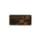 Patch Ecusson Thermocollant Sport Racing Coloris Vert 4 x 8,50 cm