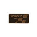 Patch Ecusson Thermocollant Sport Racing Coloris Vert 4 x 8,50 cm