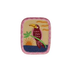 Patch Ecusson Thermocollant Tableau Toucan Tropical 4 x 5 cm