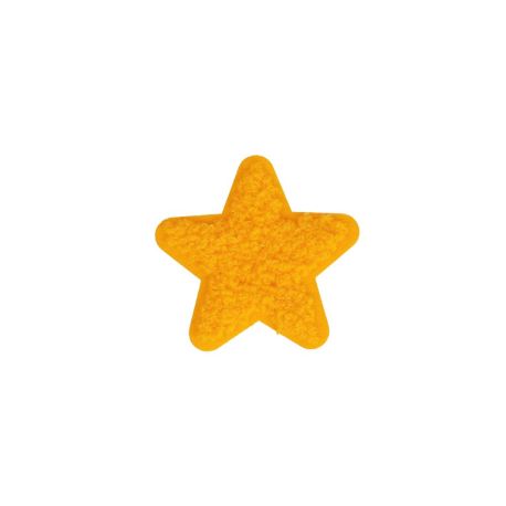 Patch Ecusson Thermocollant Etoile Jaune fluffy 5 x 5 cm