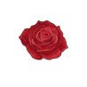 Patch Ecusson Thermocollant La Rose Coloris Rouge 4 x 5 cm