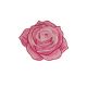 Patch Ecusson Thermocollant La Rose Coloris Rouge 4 x 5 cm
