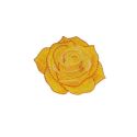 Patch Ecusson Thermocollant La Rose Coloris Rouge 4 x 5 cm