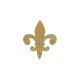 Patch Ecusson Thermocollant Fleur de Lys Coloris Blanc 3,50 x 4 cm cm