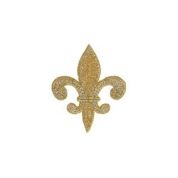 Patch Ecusson Thermocollant Fleur de Lys Coloris Blanc 3,50 x 4 cm cm