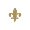 Patch Ecusson Thermocollant Fleur de Lys Coloris Blanc 3,50 x 4 cm cm