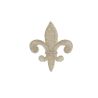 Patch Ecusson Thermocollant Fleur de Lys Coloris Blanc 3,50 x 4 cm cm