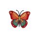 Patch Ecusson Thermocollant Papillon Rose Orange 4 x 4 cm