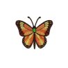 Patch Ecusson Thermocollant Papillon Rose Orange 4 x 4 cm
