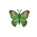 Patch Ecusson Thermocollant Papillon Rose Orange 4 x 4 cm