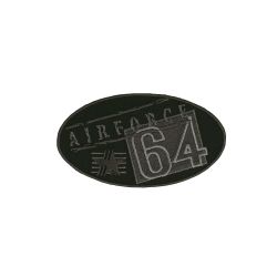 Patch Ecusson Thermocollant Militaire Air Force 64 Coloris Noir 5,50 x 9 cm