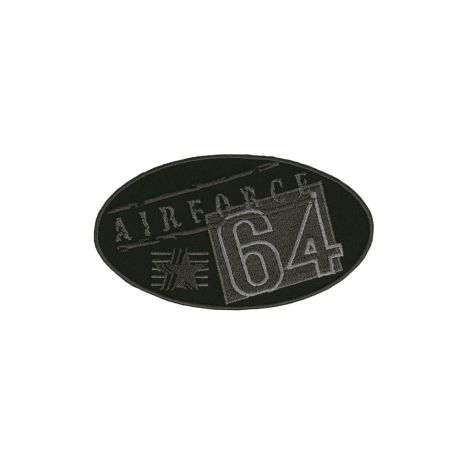 Patch Ecusson Thermocollant Militaire Air Force 64 Coloris Kaki 5,50 x 9 cm