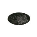 Patch Ecusson Thermocollant Militaire Air Force 64 Coloris Noir 5,50 x 9 cm