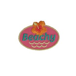 Patch Ecusson Thermocollant Summer Vibes Beach 4 x 5 cm