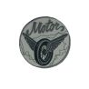 Patch Ecusson Thermocollant Gris Motors 5,50 x 5,50 cm