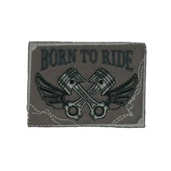 Patch Ecusson Thermocollant Gris Motors 5,50 x 5,50 cm
