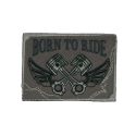 Patch Ecusson Thermocollant Gris Motors 5,50 x 5,50 cm