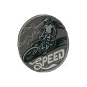 Patch Ecusson Thermocollant Gris Motors 5,50 x 5,50 cm