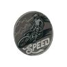 Patch Ecusson Thermocollant Gris Motors 5,50 x 5,50 cm
