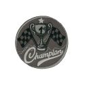 Patch Ecusson Thermocollant Gris Motors 5,50 x 5,50 cm