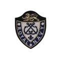 Patch Ecusson Thermocollant Blason Royal Navy 4 x 5 cm