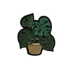 Patch Ecusson Thermocollant Cactus Fleur 4 x 4,50 cm