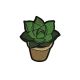 Patch Ecusson Thermocollant Cactus Fleur 4 x 4,50 cm