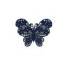 Patch Ecusson Thermocollant Papillon Dentelle Coloris Lin 3,50 x 4,50 cm