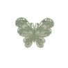 Patch Ecusson Thermocollant Papillon Dentelle Coloris Lin 3,50 x 4,50 cm