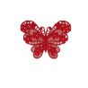 Patch Ecusson Thermocollant Papillon Dentelle Coloris Lin 3,50 x 4,50 cm