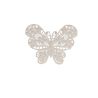 Patch Ecusson Thermocollant Papillon Dentelle Coloris Lin 3,50 x 4,50 cm