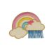 Patch Ecusson Thermocollant Franges Nuage Arc en Ciel 4,50 x 6 cm