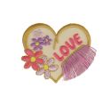Patch Ecusson Thermocollant Franges Nuage Arc en Ciel 4,50 x 6 cm