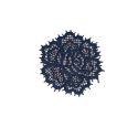 Patch Ecusson Thermocollant Jolie Rose en dentelle Coloris Lin 4 x 4 cm
