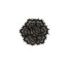 Patch Ecusson Thermocollant Jolie Rose en dentelle Coloris Noir 4 x 4 cm
