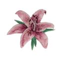 Patch Ecusson Thermocollant Hibiscus Rouge 4,50 x 5 cm