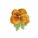 Patch Ecusson Thermocollant Hibiscus Rouge 4,50 x 5 cm