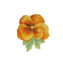 Patch Ecusson Thermocollant Hibiscus Rouge 4,50 x 5 cm