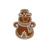 Patch Ecusson Thermocollant Noël Flocon pain d'épice 4 x 4 cm