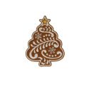 Patch Ecusson Thermocollant Noël Flocon pain d'épice 4 x 4 cm