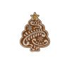 Patch Ecusson Thermocollant Noël Sapin pain d'épice 4 x 5,50 cm