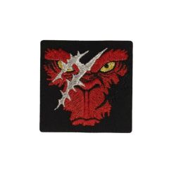 Patch Ecusson Thermocollant Regard de Loup 5,50 x 5,50 cm