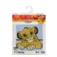Kit Canevas complet Simba Le Roi Lion 12 x 12 cm Enfant